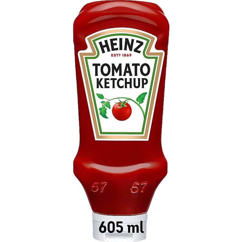Een afbeelding van Heinz Tomato ketchup top down