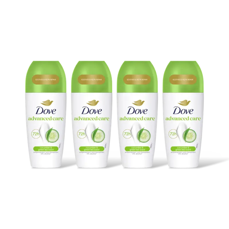 Dove Anti-transpirant roller komkommer 4-pack