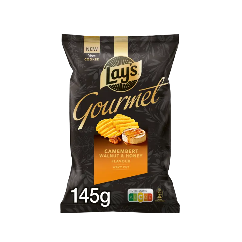 Lay's Gourmet wavy cut camembert walnut