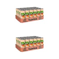 Fuze Tea Black tea peach hibiscus 48-pack