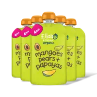 Ella's kitchen Mango's, peren + papaya's 4m+ bio 5-pack