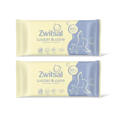 pdp-image-Zwitsal Water & care babydoekjes 2-pack