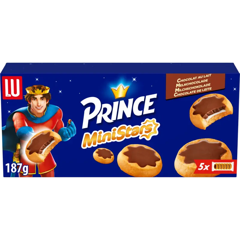 Prince MiniStars Koekjes Melkchocolade