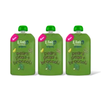 Ella's kitchen Peren, doperwten + broccoli 4m+ bio 3-pk