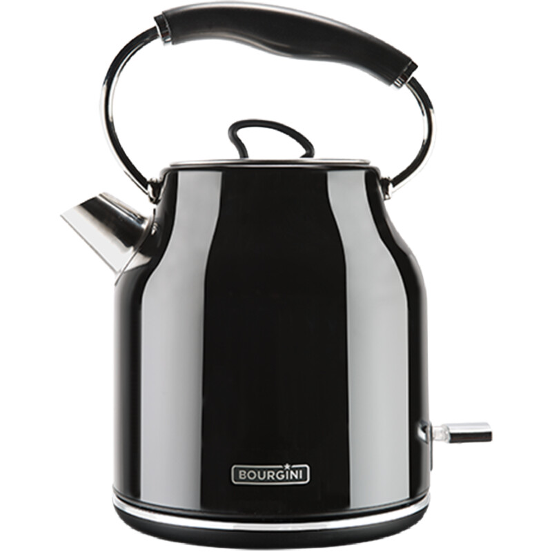 Een afbeelding van Bourgini Nostalgic water kettle deluxe black 1.7L