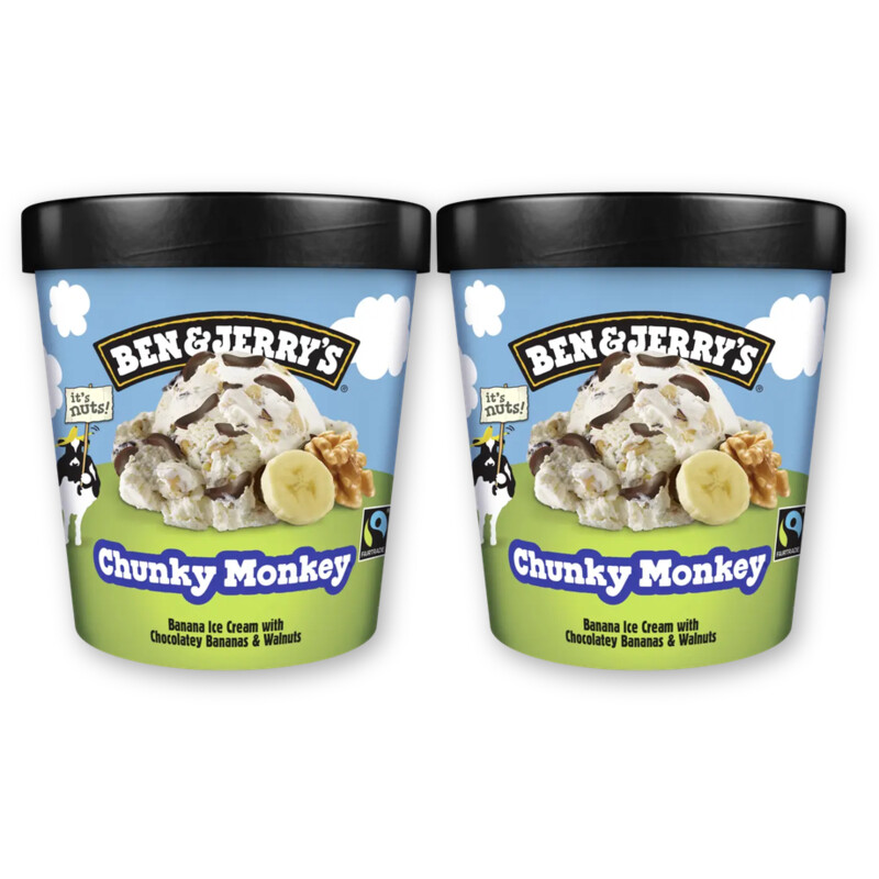Ben & Jerry's Chunky monkey 2-pack