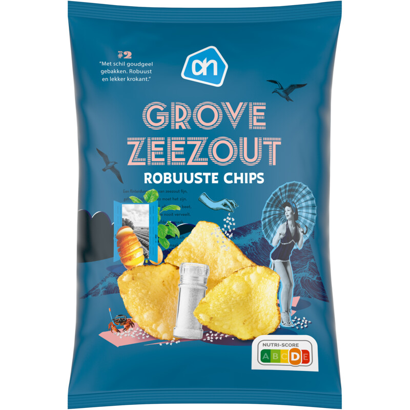 Een afbeelding van AH Robuuste chips grof zeezout