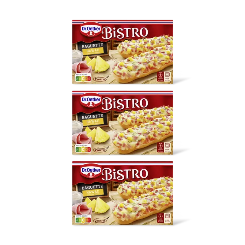 Dr. Oetker Bistro baguette hawaii 3-pack