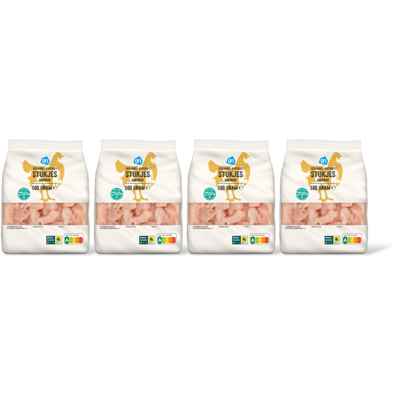 AH Scharrel kipfilet stukjes roerbak 4-pack