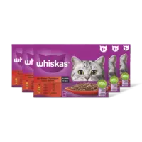 Whiskas 1+ Classic selectie in saus 5-pack