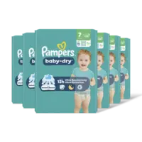 Pampers Baby-dry luiers maat 7 6-pack