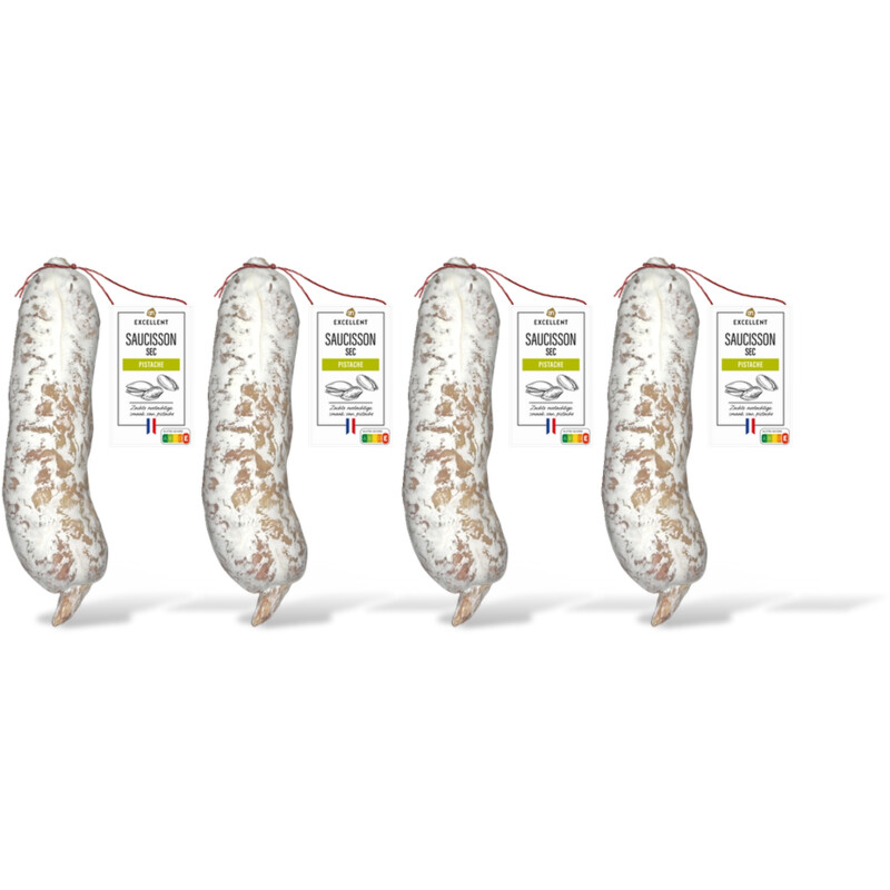 AH Excellent Saucisson sec pistache 4-pack