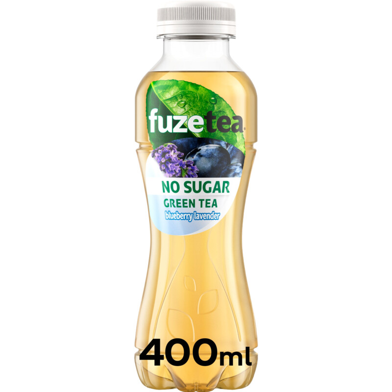 Een afbeelding van Fuze Tea Green tea blueberry lavender no sugar