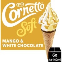 Een afbeelding van Ola Cornetto soft mango & white chocolate