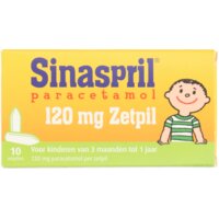 Een afbeelding van Sinaspril Paracetamol zetpil 120mg