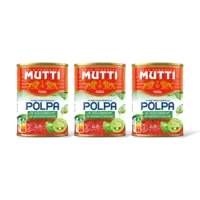 Mutti Polpa tomatenpulp met basilicum 3-pack