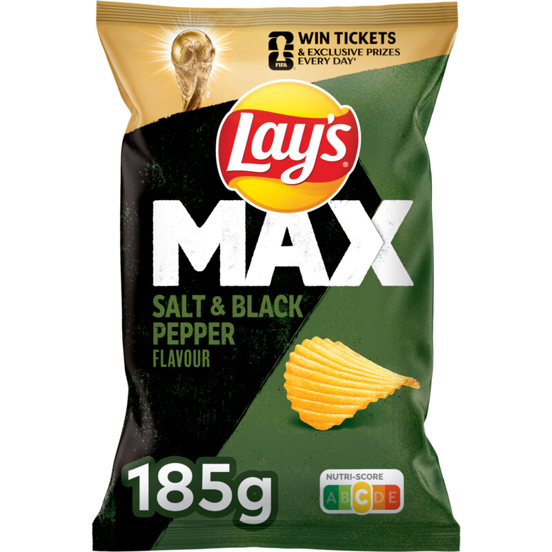 Lay's Max salt & black pepper bel