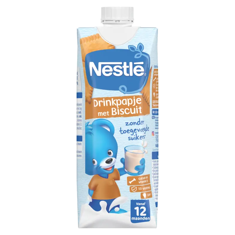 Drinkpapje met biscuit vanaf 12 maanden