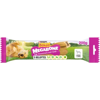 pdp-image-Bonzo Megabone hondensnack groot met rund