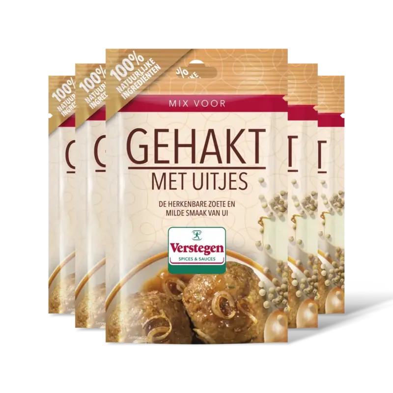 Kruidenmix gehakt met uitjes 5-pack
