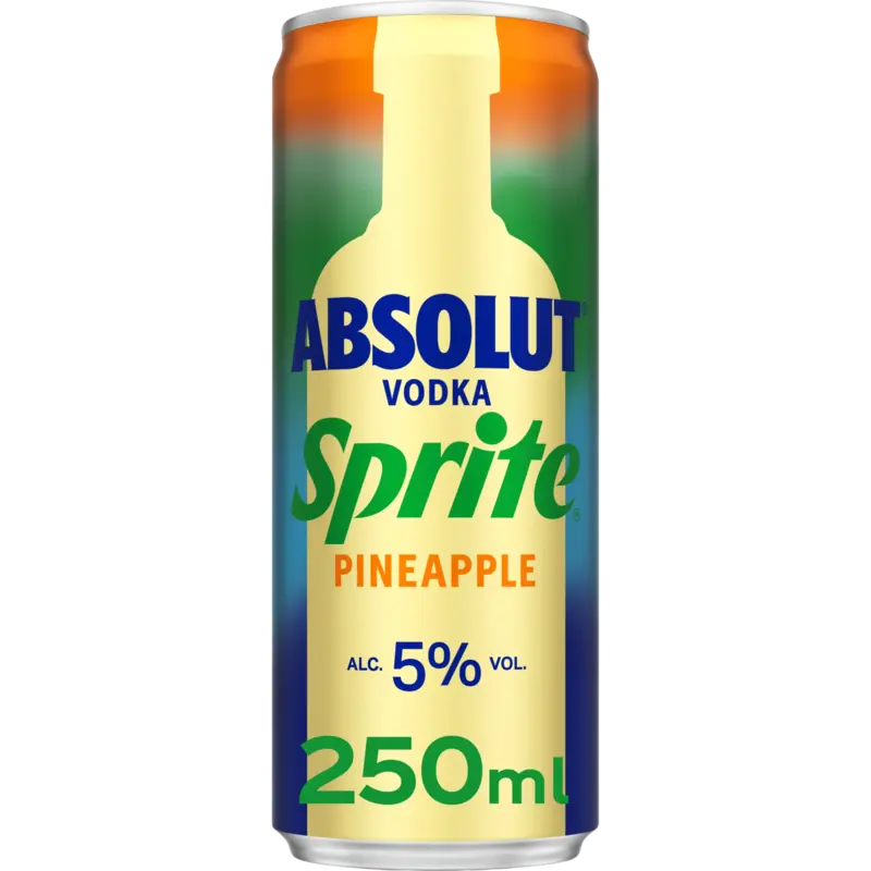 Absolut Vodka Sprite Pineapple 250ML