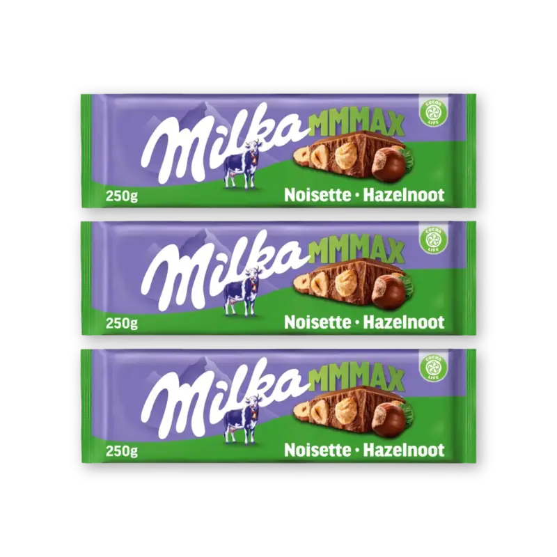 Mmmax chocoladereep hazelnoot 3-pack