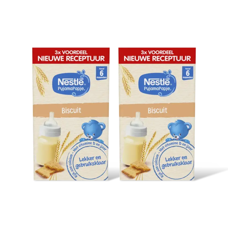 Nestlé Pyjamapapje biscuit 6m+ 2-pack