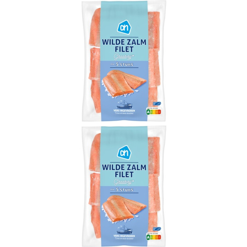 Een afbeelding van AH Wilde zalmfilets 2-pack