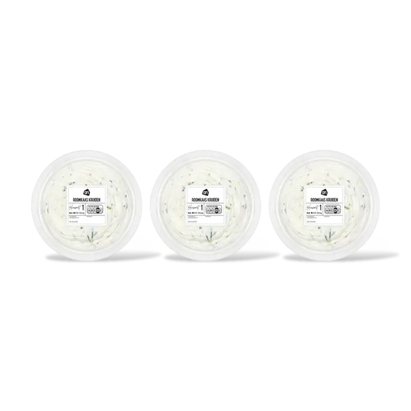 Verse roomkaas met kruiden 3-pack