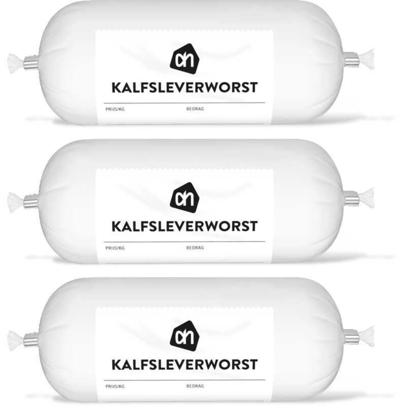 AH Kalfsleverworst 3-pack