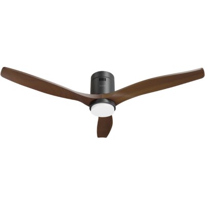 pdp-image-Hombli Smart ceiling fan & light - black/wood