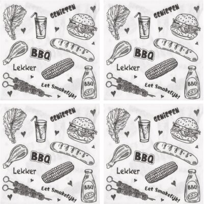 pdp-image-AH BBQ servet 3-laags 33x33cm 4-pack