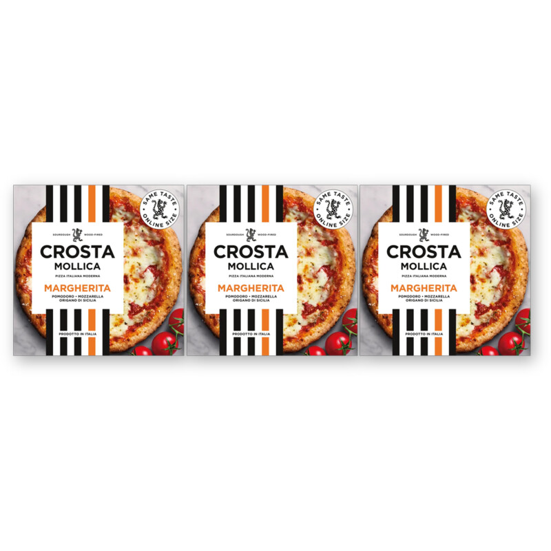Crosta & Mollica Pizza margherita 3-pack