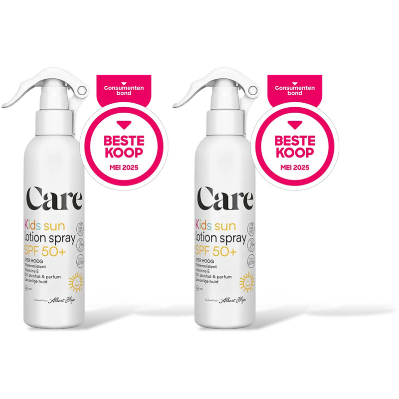 Care Sensitive kids sunspray spf50+ 2-pack