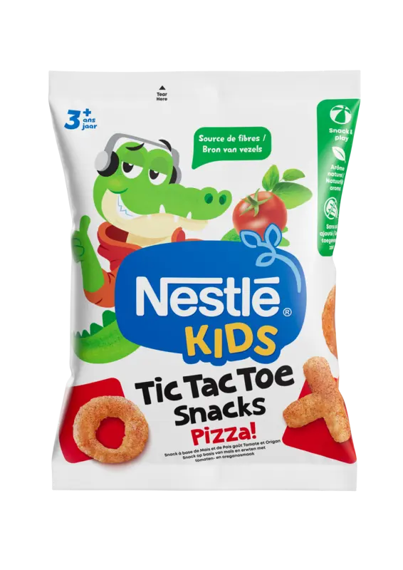 Kids tic tac toe snacks pizza 3+ jaar