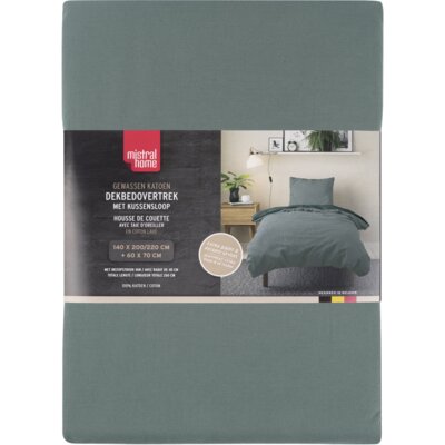 pdp-image-Tutti Mistral Home Dekbedovertrek uni green 140x200cm