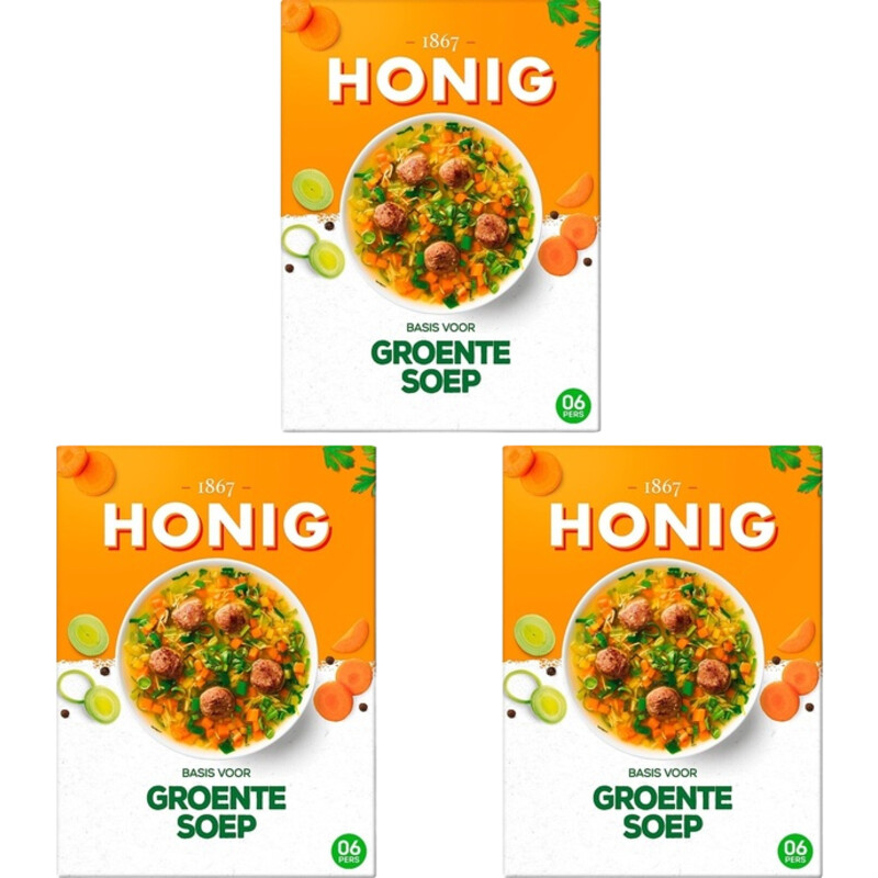Een afbeelding van Honig Basis voor groentesoep 3-pack