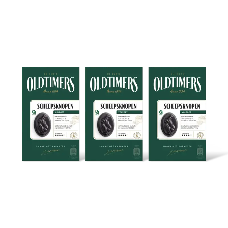 Oldtimers Scheepsknopen 3-pack