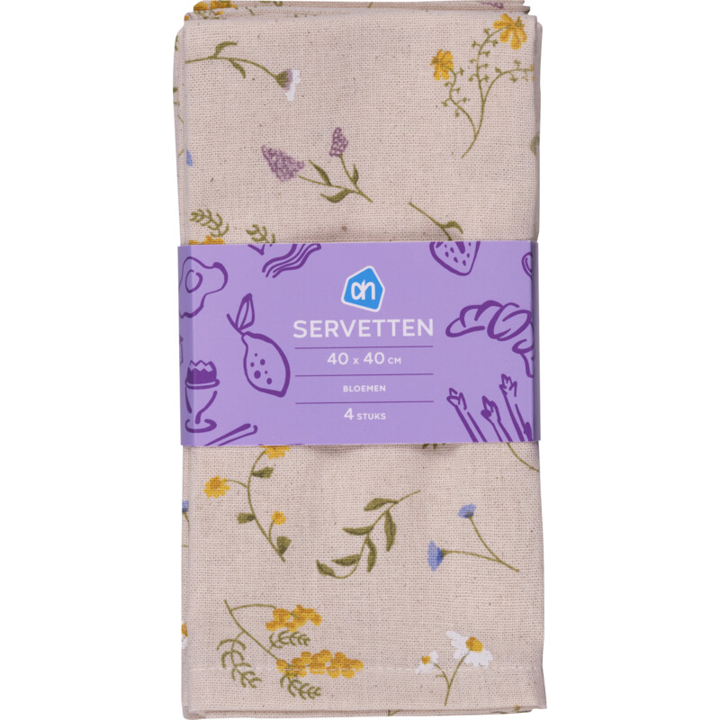 AH Servet katoen bloemen