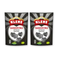 Klene Suikervrij zoethouten hartjes 2-pack