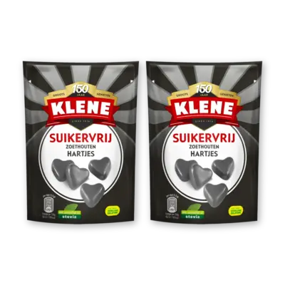 pdp-image-Klene Suikervrij zoethouten hartjes 2-pack
