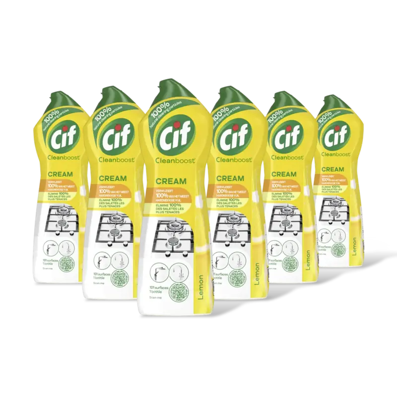 Cif Schuurmiddel citroen cream 6-pack