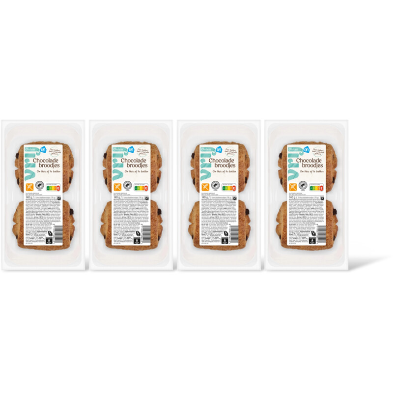 AH Glutenvrij Chocolade broodjes 4-pack