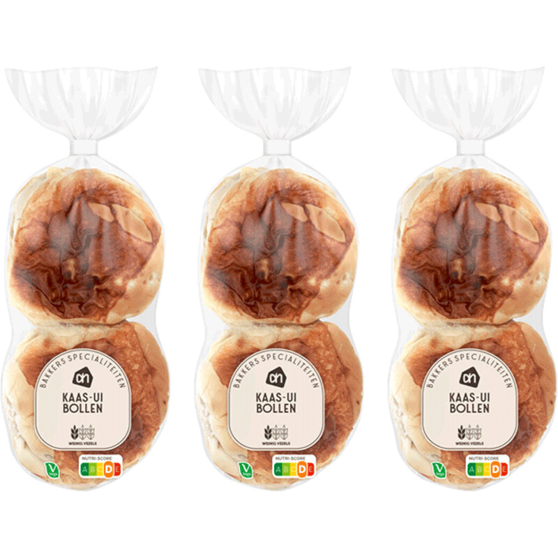 Een afbeelding van AH Kaas uien bollen 3-pack