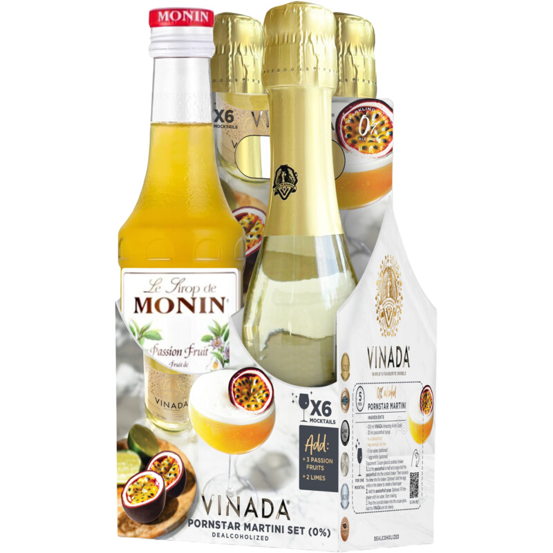 Een afbeelding van Vinada Pornstar gerschenkverpakking alcoholvrij