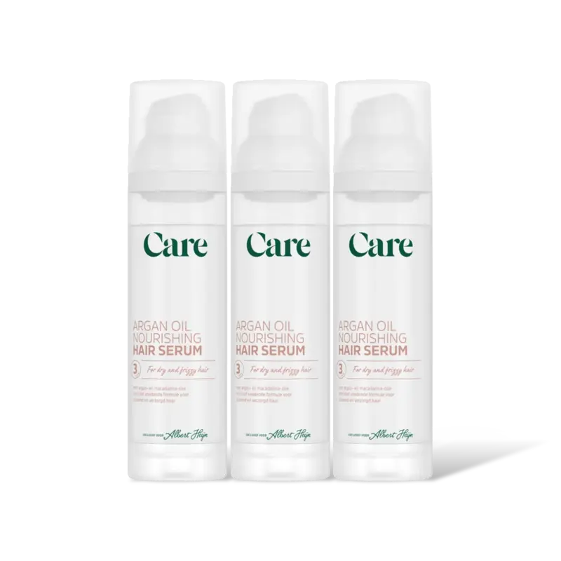 Care Argan oil nourishing hair serum 3-pack