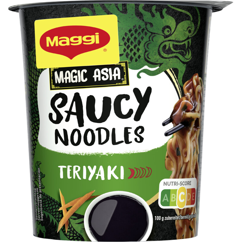 Een afbeelding van Maggi Saucy noodles teriyaki