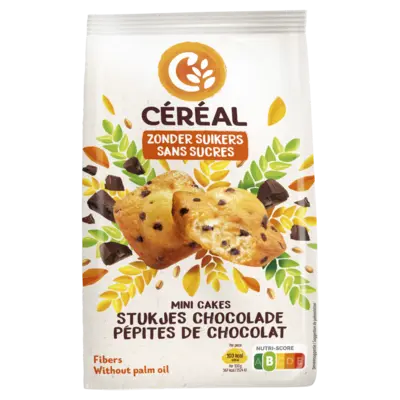 pdp-image-Céréal Mini cakes chocolade zonder suiker