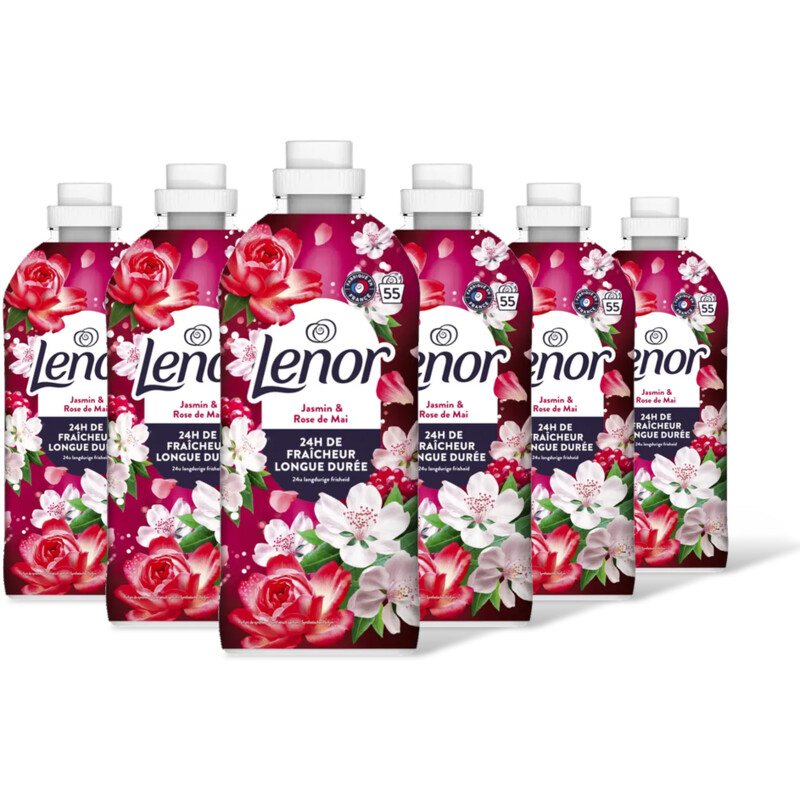 Lenor Wasverzachter robijn jasmijn 6-pack