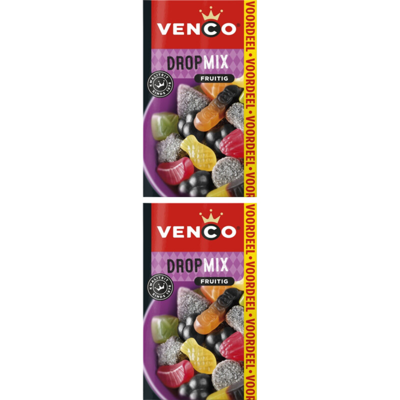 Een afbeelding van Venco Dropmix fruitig voordeel 2-pack